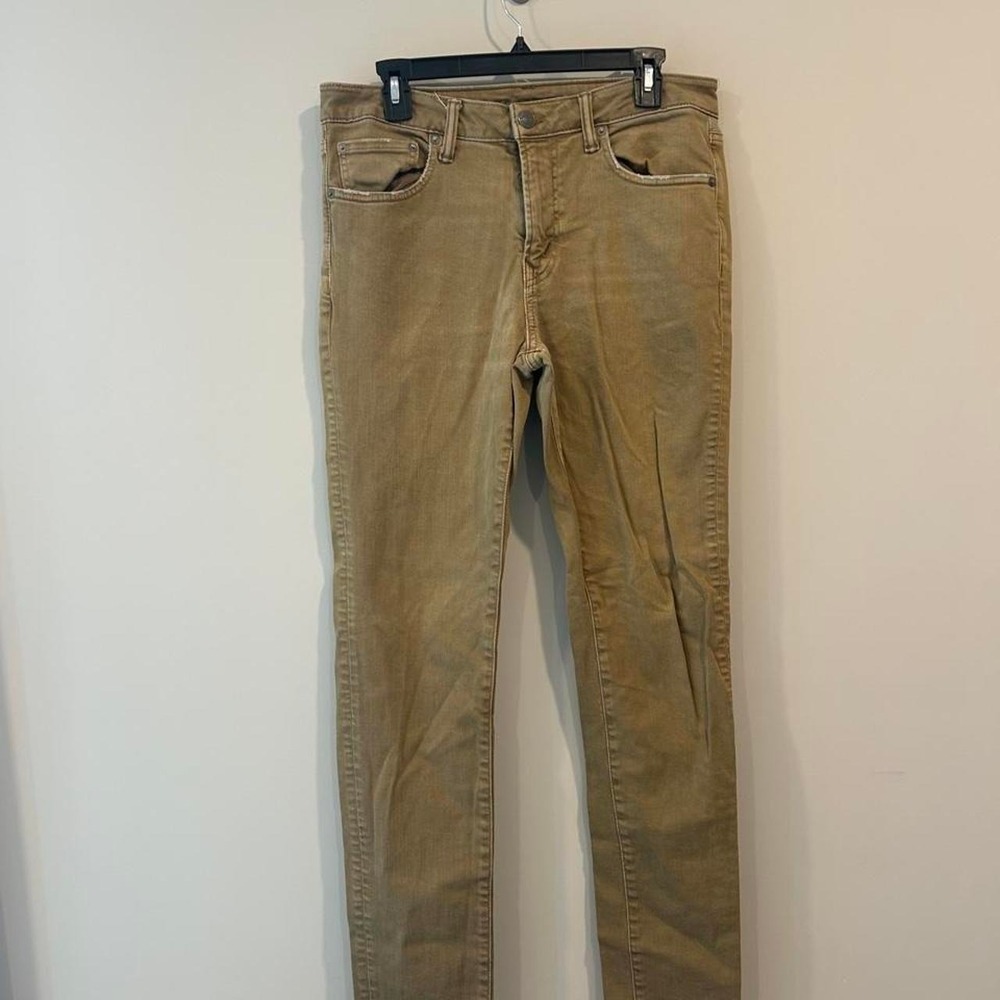American Eagle tan skinny jeans sz 32x34